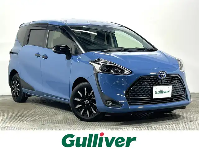 トヨタ シエンタ ハイブリッド G グランパー 大阪府 2021(令3)年 0.6万km グレイッシュブルー 純正ナビ(フルセグ/DVD再生/Bluetooth) 360カメラ 後席モニター ETC 衝突軽減 クルコン クリアランスソナー トヨタセーフティセンス ドラレコ 100V電源