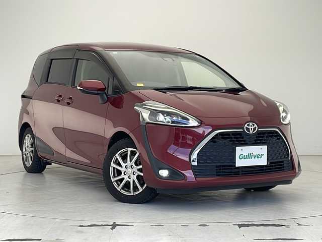 トヨタ シエンタ G クエロ 沖縄県 2020(令2)年 5.4万km センシュアルレッドマイカ 社外メモリナビ（AVIC-RW710）/　CD/DVD/SD/BT/フルセグ/両側パワースライドドア/ETC/USB/ドライブレコーダー(ZDR016)/スーパーUVカット＆シートヒーターパッケージ（MOP）/ステアリングヒーター/トヨタセーフティセンス/ハーフレザーシート/LEDヘッドライト/オートライト/社外15インチAW/社外フロアマット/プッシュスタート/スマートキ―/保証書/純正15インチアルミホイール4本車載（サマータイヤ付き）