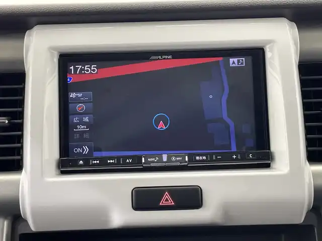 マツダ フレア クロスオーバー XS 栃木県 2018(平30)年 4.2万km フェニックスレッドパール/ブラック 社外ALPINEナビ/（Bluetooth/CD/DVD/SD/フルセグTV）/シートヒーター/ドアバイザー/オートライト/横滑り防止装置/スマートキー/プッシュスタート/アイドリングストップ/電動格納ミラー/純正フロアマット/純正アルミホイール