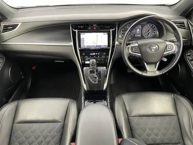トヨタ ハリアー プレミアム 富山県 2018(平30)年 5.9万km スパークリングブラックパールクリスタルシャイン ALPINE9型ナビ（AM/FM/CD/DVD/USB/BT/HDMI）/フルセグTV/バックカメラ/寒冷地仕様/レーダークルーズコントロール/プリクラッシュセーフティ/レーンキープアシスト/オートマチックハイビーム/LEDヘッドライト/オートブレーキホールド/電動リアゲート/ビルトインETC/ドライブレコーダー前後/ハーフレザーシート/RAYS18インチAW/スマートキー×２/プッシュスタート/純正フロアマット