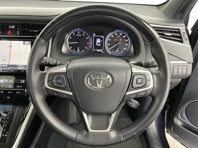 トヨタ ハリアー プレミアム 富山県 2018(平30)年 5.9万km スパークリングブラックパールクリスタルシャイン ALPINE9型ナビ（AM/FM/CD/DVD/USB/BT/HDMI）/フルセグTV/バックカメラ/寒冷地仕様/レーダークルーズコントロール/プリクラッシュセーフティ/レーンキープアシスト/オートマチックハイビーム/LEDヘッドライト/オートブレーキホールド/電動リアゲート/ビルトインETC/ドライブレコーダー前後/ハーフレザーシート/RAYS18インチAW/スマートキー×２/プッシュスタート/純正フロアマット