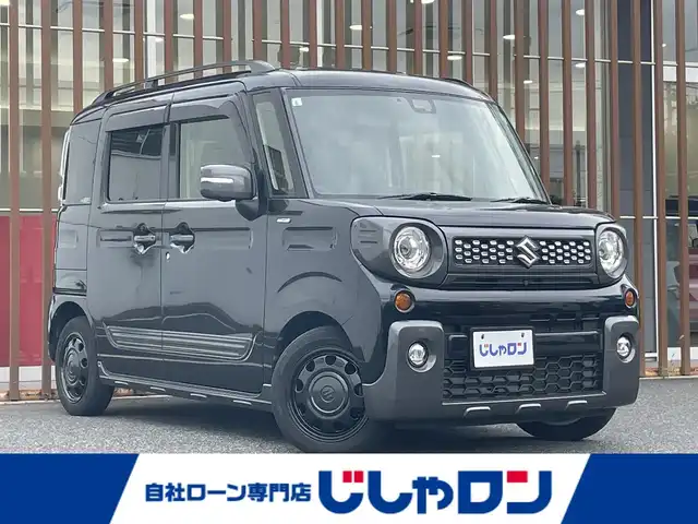 スズキ スペーシア ギア HYBRID XZターボ 千葉県 2019(令1)年 11.6万km ブルーイッシュブラックパール3 (株)IDOMが運営する【じしゃロン八千代店】の自社ローン対象車両になります。こちらは現金またはオートローンご利用時の価格です。自社ローンご希望の方は別途その旨お申付け下さい/純正８インチナビ（CN-RZ843）/・CD/DVD/・フルセグTV/・Bluetooth接続/バックカメラ/全方位カメラ/ビルトインETC/両側パワースライドドア/ステアリングリモコン/クルーズコントロール/HUD/パドルシフト/D/N席シートヒーター/LEDヘッドライト/プッシュスタート/スマートキー/純正フロアマット