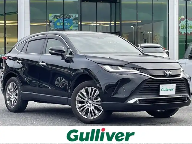 トヨタ ハリアー Z レザーパッケージ 島根県 2020(令2)年 4.9万km プレシャスブラックパール 登録時走行距離　48539km/純正ナビ（フルセグテレビ/Bluetooth/AM/FM)/JBL/全周囲カメラ/追従型クルーズコントロール/電動リアゲート/パワーシート（DN席)/シートヒーター（DN席)/エアシート（DN席)/ステアリングヒーター/デジタルインナーミラー/電動パーキング/オートマチックハビーム/コーナーセンサー/レーンキープアシスト/横滑り防止/衝突軽減ブレーキ/ETC/純正アルミ19インチ