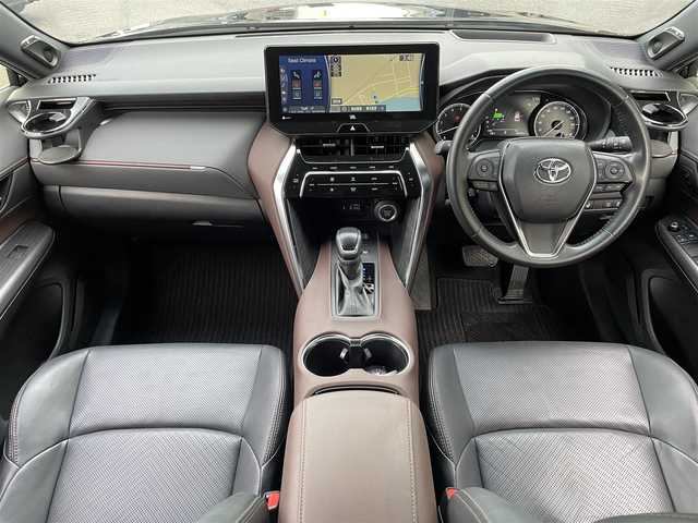 トヨタ ハリアー Z レザーパッケージ 島根県 2020(令2)年 4.9万km プレシャスブラックパール 登録時走行距離　48539km/純正ナビ（フルセグテレビ/Bluetooth/AM/FM)/JBL/全周囲カメラ/追従型クルーズコントロール/電動リアゲート/パワーシート（DN席)/シートヒーター（DN席)/エアシート（DN席)/ステアリングヒーター/デジタルインナーミラー/電動パーキング/オートマチックハビーム/コーナーセンサー/レーンキープアシスト/横滑り防止/衝突軽減ブレーキ/ETC/純正アルミ19インチ