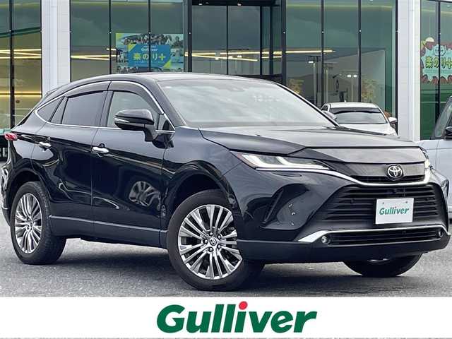 トヨタ ハリアー Z レザーパッケージ 島根県 2020(令2)年 4.9万km プレシャスブラックパール 登録時走行距離　48539km/純正ナビ（フルセグテレビ/Bluetooth/AM/FM)/JBL/全周囲カメラ/追従型クルーズコントロール/電動リアゲート/パワーシート（DN席)/シートヒーター（DN席)/エアシート（DN席)/ステアリングヒーター/デジタルインナーミラー/電動パーキング/オートマチックハビーム/コーナーセンサー/レーンキープアシスト/横滑り防止/衝突軽減ブレーキ/ETC/純正アルミ19インチ