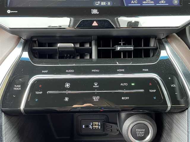 トヨタ ハリアー Z レザーパッケージ 島根県 2020(令2)年 4.9万km プレシャスブラックパール 登録時走行距離　48539km/純正ナビ（フルセグテレビ/Bluetooth/AM/FM)/JBL/全周囲カメラ/追従型クルーズコントロール/電動リアゲート/パワーシート（DN席)/シートヒーター（DN席)/エアシート（DN席)/ステアリングヒーター/デジタルインナーミラー/電動パーキング/オートマチックハビーム/コーナーセンサー/レーンキープアシスト/横滑り防止/衝突軽減ブレーキ/ETC/純正アルミ19インチ