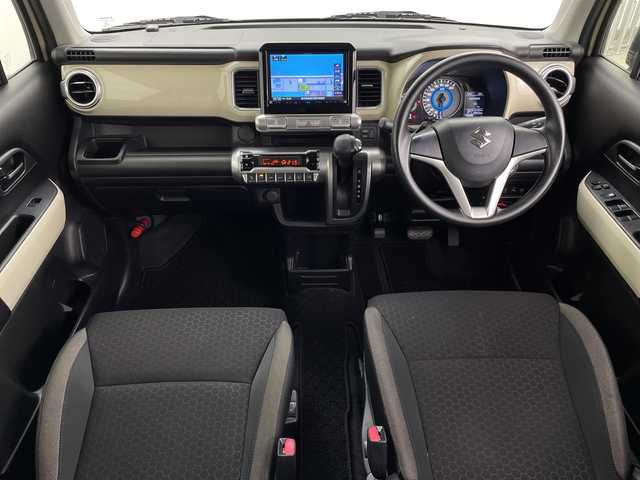 スズキ クロスビー HYBRID MX 鹿児島県 2019(令1)年 4万km キャラバンアイボリーパールメタリック/ホワイト 2トーンルーフ 純正ナビ（CD/DVD/BT/フルセグ）/パドルシフト/シートヒーター/ETC/ドラレコ/コーナーセンサー/４WD/アイドリングストップ/純正フロアマット