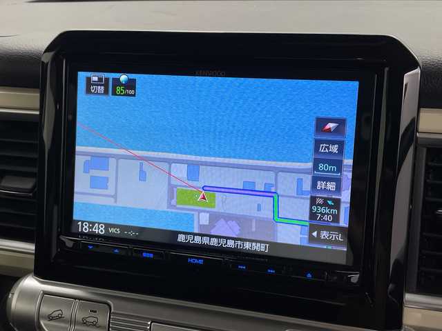 スズキ クロスビー HYBRID MX 鹿児島県 2019(令1)年 4万km キャラバンアイボリーパールメタリック/ホワイト 2トーンルーフ 純正ナビ（CD/DVD/BT/フルセグ）/パドルシフト/シートヒーター/ETC/ドラレコ/コーナーセンサー/４WD/アイドリングストップ/純正フロアマット