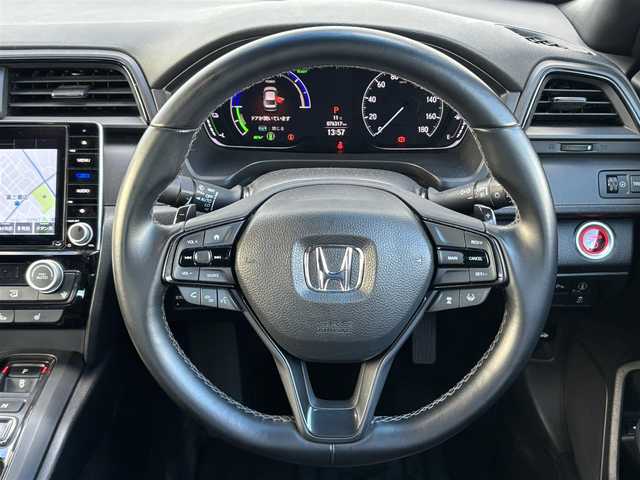 ホンダ インサイト EX・ブラックスタイル 茨城県 2019(平31)年 7.7万km クリスタルブラックパール 純正ナビ/　(AM/FM/CD/DVD/USB/ワンセグTV)/バックカメラ/社外リアスポイラー/ドライブレコーダー/クルーズコントロール/ETC2.0/LEDヘッドライト/ハーフレザーシート/シートヒーター/パワーシート/前後コーナーセンサー/レーンキープアシスト/オートライト/W+サイドエアバック/スペアキー