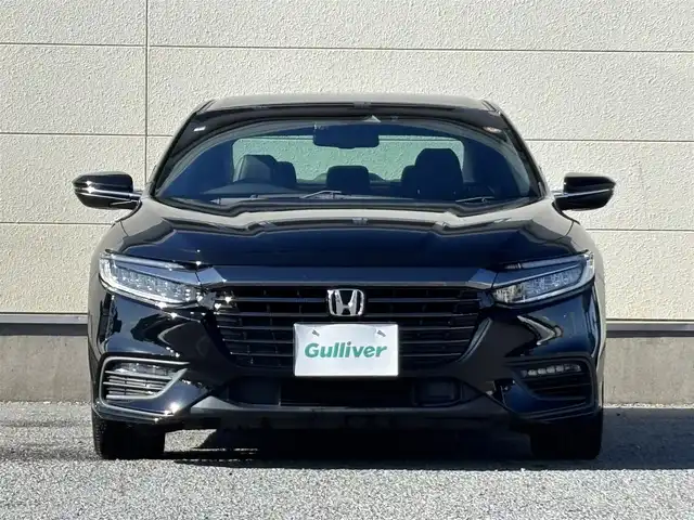 ホンダ インサイト EX・ブラックスタイル 茨城県 2019(平31)年 7.7万km クリスタルブラックパール 純正ナビ/　(AM/FM/CD/DVD/USB/ワンセグTV)/バックカメラ/社外リアスポイラー/ドライブレコーダー/クルーズコントロール/ETC2.0/LEDヘッドライト/ハーフレザーシート/シートヒーター/パワーシート/前後コーナーセンサー/レーンキープアシスト/オートライト/W+サイドエアバック/スペアキー