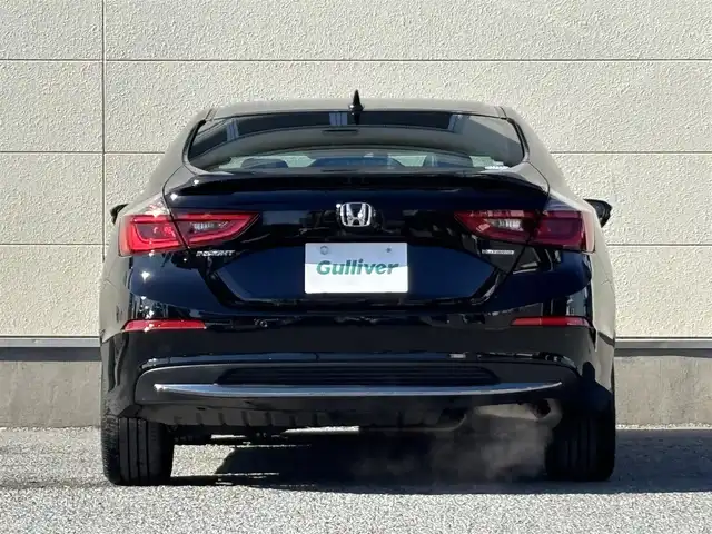 ホンダ インサイト EX・ブラックスタイル 茨城県 2019(平31)年 7.7万km クリスタルブラックパール 純正ナビ/　(AM/FM/CD/DVD/USB/ワンセグTV)/バックカメラ/社外リアスポイラー/ドライブレコーダー/クルーズコントロール/ETC2.0/LEDヘッドライト/ハーフレザーシート/シートヒーター/パワーシート/前後コーナーセンサー/レーンキープアシスト/オートライト/W+サイドエアバック/スペアキー