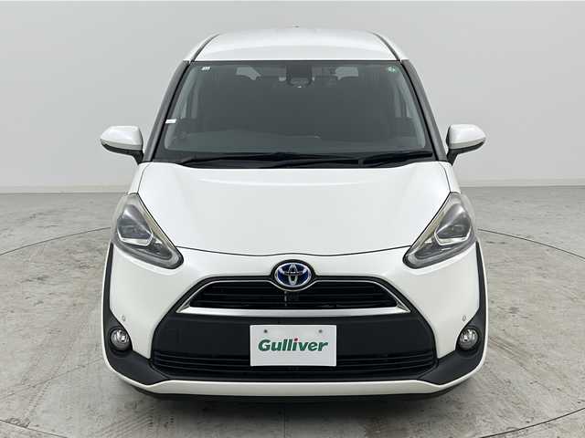 トヨタ シエンタ ハイブリッド G 宮城県 2016(平28)年 7.9万km ホワイトパールクリスタルシャイン 禁煙車/純正12.1インチフリップダウンモニター/トヨタセーフティーセンス/・プリクラッシュセーフティーシステム/・オートマチックハイビーム/・レーンディバ―チャーアラート/・先行車発進お知らせ/純正7インチナビ/（BT.AM.FM.CD.DVD.SD.USB.HDMI）/バックカメラ/フルセグテレビ/両側パワースライドドア/前方ドライブレコーダー/ビルトインETC/革巻きステアリング/ステアリングスイッチ/プッシュスタート/スマートキー/スペアキー/純正フロアマット/純正ドアバイザー/LEDヘッドライト/フォグランプ/純正15インチホイールキャップ/横滑り防止機能/アイドリングストップ