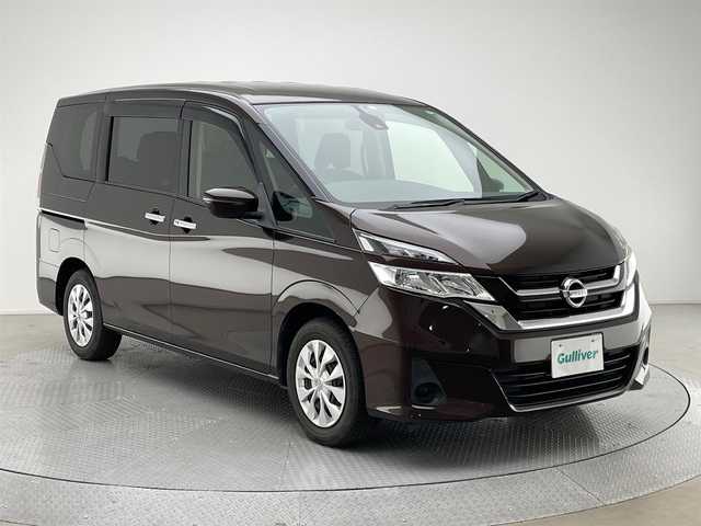 日産 セレナ S 兵庫県 2018(平30)年 5.4万km インペリアルアンバーP 純正SDナビ/（CD/Bluetooth/SD/フルセグTV）/・MJ117D-W/バックカメラ/クルーズコントロール/横滑り防止装置/衝突軽減システム/片側パワースライドドア/ステアリングスイッチ/オートライト/ETC/TVキャンセラー/純正フロアマット/スマートキー/プッシュスタート/3列シート/ウォークスルー