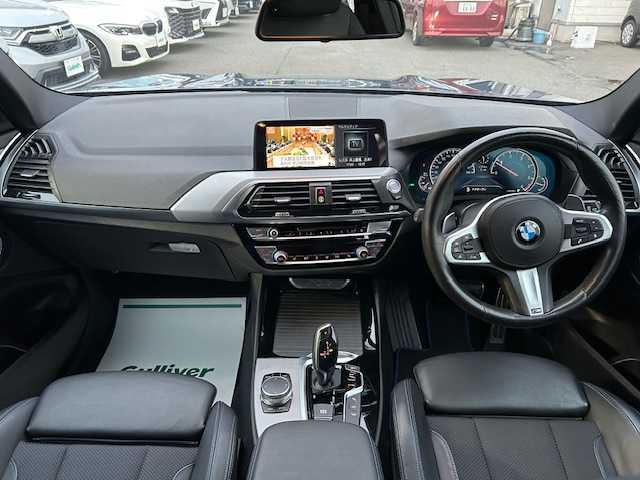 ＢＭＷ Ｘ３ xDrive20d Mスポーツ 青森県 2018(平30)年 4.7万km ファイトニックブルー ディーゼル4WD/黒本革シート/純正ナビ（BlueTooth/フルセグ/RADIO）/LEDヘッドライト/パワーバックドア/ヒルアシストコントロール/全方位カメラ/ワイドバックカメラ/レーダークルーズコントロール/ドライブレコーダー/パーキングセンサー/DN席パワーシート/シートヒーター/ETC2.0/スペアキー/245/50/19アルミホイール装着/BMWアルミスタッドレスタイヤ積込/取扱説明書/保証書