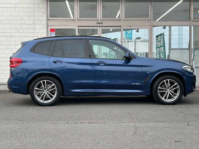 ＢＭＷ Ｘ３ xDrive20d Mスポーツ 青森県 2018(平30)年 4.7万km ファイトニックブルー ディーゼル4WD/黒本革シート/純正ナビ（BlueTooth/フルセグ/RADIO）/LEDヘッドライト/パワーバックドア/ヒルアシストコントロール/全方位カメラ/ワイドバックカメラ/レーダークルーズコントロール/ドライブレコーダー/パーキングセンサー/DN席パワーシート/シートヒーター/ETC2.0/スペアキー/245/50/19アルミホイール装着/BMWアルミスタッドレスタイヤ積込/取扱説明書/保証書
