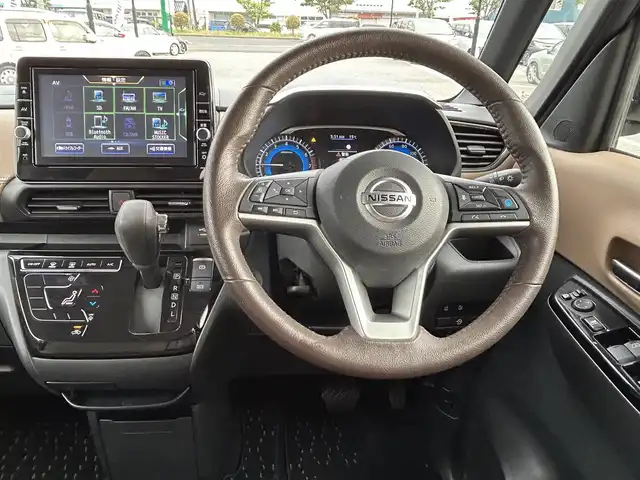 日産 ルークス HWS Gターボ プロパイロットED 鳥取県 2022(令4)年 3.8万km フローズンバニラパール ターボ車/純正9インチナビ/フルセグ/CD/DVD/BT/USB/アラウンドビューモニター/プロパイロット/エマージェンシーブレーキ/両側パワースライドドア/ドライブレコーダー・ETC/ハーフレザーシート/LEDヘットライト/純正15インチアルミホイール/プッシュエンジンスタート/電動パーキングブレーキ/アイドリングストップ/フロアマット・ドアバイザー