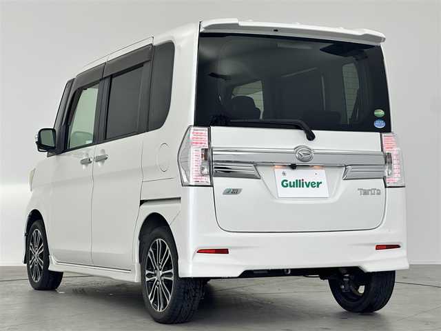 ダイハツ タント カスタム RS 愛知県 2014(平26)年 5.4万km パールホワイトⅢ 社外7インチSDナビ/（CD/DVD/SD/BT/フルセグTV）/バックカメラ/ETC/純正15インチAW/純正LEDヘッドライト/純正フロアマット/両側パワースライドドア/スマートキー/AAC