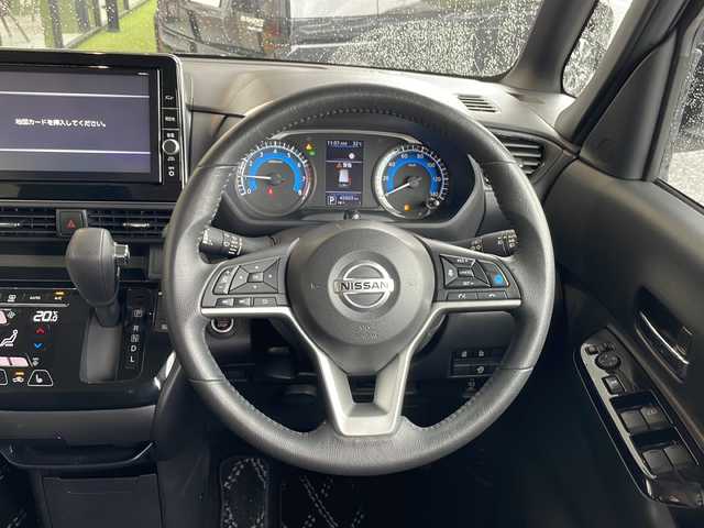 日産 ルークス HWS Gターボ プロパイロットED 愛知県 2021(令3)年 4.6万km ホワイトパール プロパイロット/衝突軽減システム/全方位カメラ/純正SD９型ナビ（SDなし）/両側パワースライドドア/クルーズコントロール/シートヒーター/フルセグ/CD/DVD/Bluetooth/バックカメラ/コーナーセンサー/純正アルミホイール/LEDヘッドライト/オートマチックハイビーム/ドライブレコーダー/ETC/ステアリングスイッチ/スマートキー/プッシュスタート