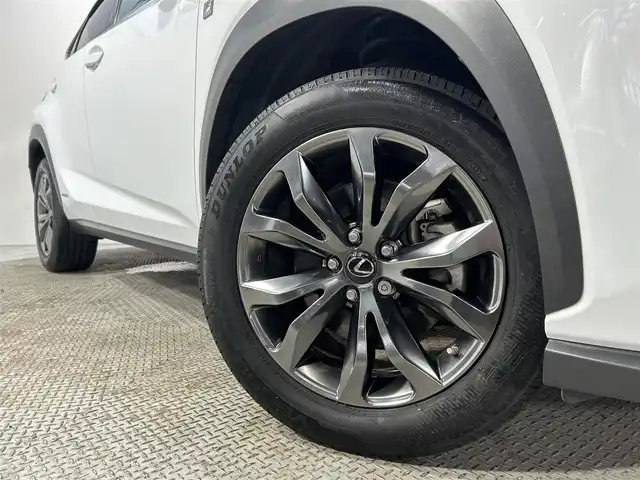 レクサス ＮＸ 300h Fスポーツ 大阪府 2018(平30)年 2.9万km ホワイトノーヴァガラスフレーク サンルーフ　黒革シート　純正９ｉｎｃナビＴＶ　３６０カメラ　三眼ＬＥＤ　パワーシート／ヒーター／エアコン　ステアリングヒーター　電動リアゲート　衝突軽減　レーダーＣ　クリアランスソナー　ＢＳＭ