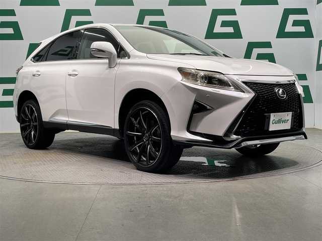 レクサス ＲＸ 350 バージョンL エアサス 鹿児島県 2009(平21)年 10.8万km ホワイトパールクリスタルシャイン 禁煙車/純正HDDナビ/（AM/FM/CD/DVD/Bluetooth/フルセグTV）/バックモニター/サイドビューカメラ/ビルトインETC/社外フロントフェイス/プリクラッシュセーフティ/クルーズコントロール/前後コーナーセンサー/ヘッドアップディスプレイ/前席シートヒーター、ベンチレーション/運転席シートメモリー/社外２２インチアルミホイール