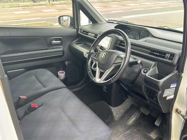 スズキ ワゴンＲ HYBRID FZ 秋田県 2017(平29)年 7.9万km ピュアホワイトP 社外メモリナビ/社外CD、DVD、BT、フルセグ/純正15インチアルミ/４WD/スペアキー