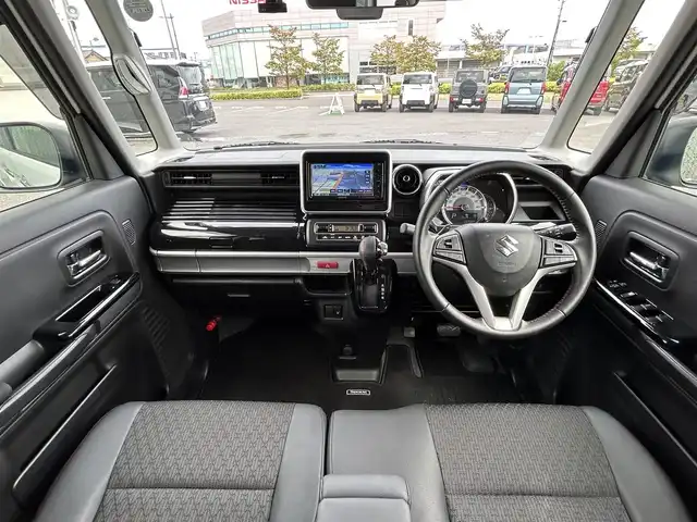 スズキ スペーシア カスタム HYBRID XS ターボ 福島県 2019(令1)年 2.4万km ピュアホワイトP デュアルセンサーブレーキサポート/クルーズコントロール/車線逸脱支援システム/純正ナビゲーション/型番：KXM-E504W/【CD/DVD/SD/USB/BT/TV】/バックカメラ/ビルトインETC/ドライブレコーダー/両側電動スライドドア/運転席シートヒーター/ステアリングリモコン/パドルシフト/アイドリングストップ/リアサーキュレーター/リアドアロールサンシェード/シートバックテーブル/LEDオートライト/LEDフォグランプ/純正フロアマット/純正ドアバイザー