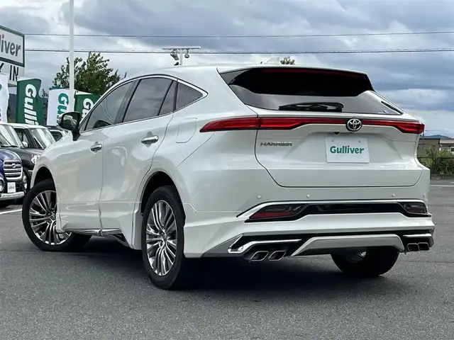 トヨタ ハリアー Z レザーパッケージ 奈良県 2021(令3)年 0.7万km ホワイトパールクリスタルシャイン 純正フルセグナビ　/全方位モニター　/ＪＢＬプレミアムサウンド　/ＥＴＣ２．０　/デジタルインナーミラー　/パノラマスライディングルーフ　/ステアリングヒーター/シートヒーター/シートクーラー/モデリスタエアロ　/純正アルミホイール/電動リアゲート/ＬＥＤヘッドライト