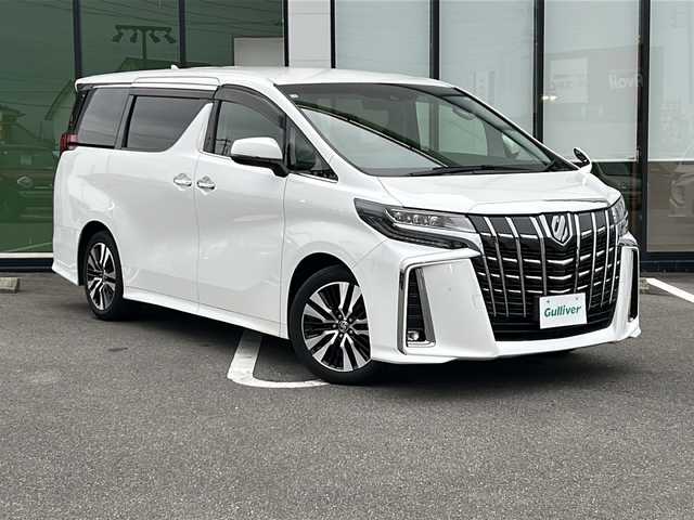 トヨタ アルファード S Cパッケージ 岐阜県 2020(令2)年 5.4万km パール 登録時走行距離53968km/純正ナビ/バックモニター/レザーシート/両側パワースライドドア/オットマン/ドアバイザー/ハンドルヒーター/シートヒーター/エアーシート/純正アルミ/純正フロアマット/パワーシート/禁煙車/ビルトインETC/スマートキー/プッシュスタート/LEDヘッドライト/オートマチックハイビーム/格納ミラー/オートホールド