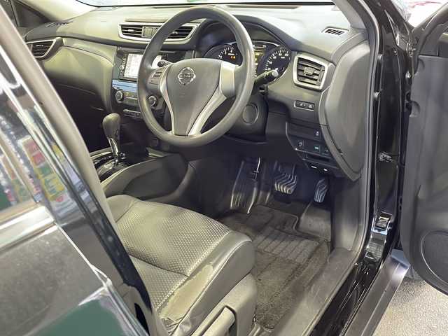 日産 エクストレイル 20S エマージェンシーブレーキ 愛媛県 2016(平28)年 9.2万km ダイヤモンドブラック ワンオーナー/純正ナビ/バックカメラ/前後コーナーセンサー/スマートキー/スペアキー/ハーフレザーシート/シートヒーターD席N席/純正フロアマット/アイドリングストップ