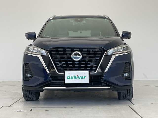 日産 キックス X 愛知県 2021(令3)年 3.1万km ダークブルー プロパイロット2.0/純正ナビ　SDカードなし/全方位カメラ/クルーズコントロール/バックカメラ/コーナーセンサー/純正アルミホイール/LEDヘッドライト/インテリジェントミラー/オートライト/ドライブレコーダー/ETC/衝突軽減システム/フルセグ/CD DVD/Bluetooth/ステアリングスイッチ/スマートキー/プッシュスタート