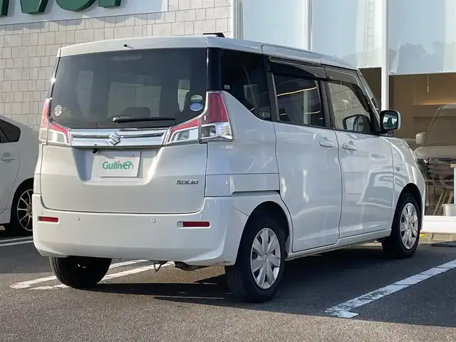 スズキ ソリオ G 宮崎県 2019(令1)年 10.3万km ピュアホワイトP 社外7インチナビ【AVIC-RZ502】/・ワンセグTV・Bluetooth・DVD・CD/バックカメラ/片側パワースライドドア/ETC/衝突軽減ブレーキ/レーダークルーズコントロール/オートライト/オートハイビームアシスト/後方コーナーセンサー/D席シートヒーター/純正ドアバイザー/プッシュスタート