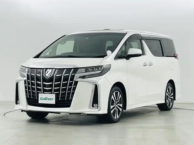 トヨタ アルファード S Cパッケージ 福島県 2022(令4)年 3.3万km ホワイトパールクリスタルシャイン 純正ナビゲーション　/【AM/FM/DISC/Bluetooth/フルセグ】/ツインルーフ　/純正フリップダウンモニター　/ＥＴＣ2.0/トヨタセーフティーセンス　/・PCS/・LTA/・クリアランスソナー/・PKSB/・オートマチックハイビーム/・BSM/・RCTA/・RSA/バックカメラ　/両側パワースライドドア　/シートヒーター　/シートクーラー　/ハンドルヒーター　/デジタルインナーミラー/パワーシート/・メモリシート/パワーバックドア/プッシュスタート/・スマートキー/・スペアキー/LEDライト/・オートライト/・フォグライト/純正ドアバイザー/・純正フロアマット/電動格納ミラー/後席サンシェード