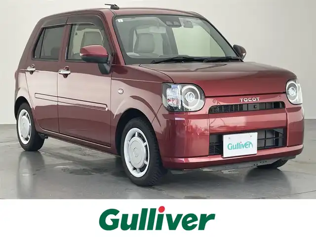 ダイハツ ミラ トコット G SA Ⅲ 愛知県 2019(平31)年 1.3万km ファイアークォーツレッドM 純正ナビ　フルセグＴＶ　ＢＴ　全周囲カメラ　シートヒーター　スマアシIII　衝突軽減装置　車線逸脱　ＬＥＤオートライト　前後ドラレコ　オートハイビーム　プッシュスタート　フロアマット　ドアバイザー　禁煙車