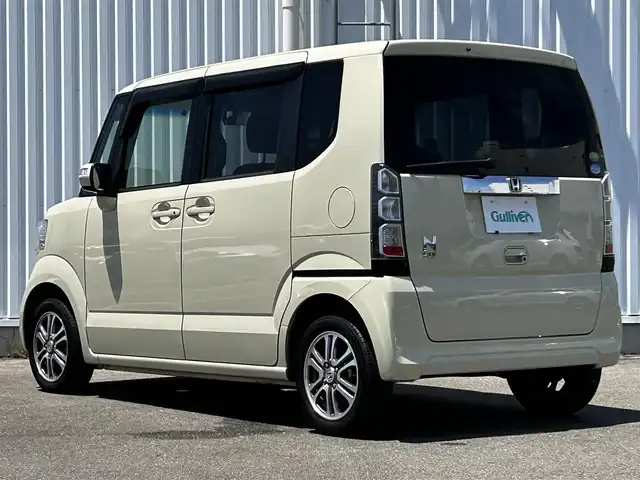 ホンダ Ｎ ＢＯＸ G ターボ Lパッケージ 愛媛県 2014(平26)年 8.1万km ヒダマリアイボリーパール 両側パワースライドドア/クルーズコントロール/パドルシフト/ETC/社外フロアマット/ワンセグTV/純正14AW/ABS/横滑り防止装置/DVD/ベンチシート/スマートキー/プッシュスタート
