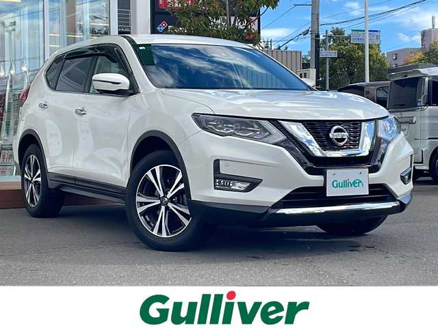日産 エクストレイル 20X 道央・札幌 2018(平30)年 2.8万km ブリリアントホワイトパール ・４WD/・ワンオーナー/・衝突軽減ブレーキ/・純正SDナビ/　CD＆BT＆AUX＆TV/・全方位カメラ/・バックカメラ/・フロントカメラ/・サイドカメラ/・デジタルインナーミラー/・コーナーセンサー/・レーンキープアシスト/・パーキングアシスト/・オートエアコン/・オートライト/・前方ドライブレコーダー/・前席シートヒーター/・ダウンヒルアシスト/・パワーバックドア/・アイドリングストップ/・ミラーヒーター/・社外AW＆冬タイヤ積込/　225/60/18 ５分山/・純正フロアマット/・ドアバイザー/・ウィンカーミラー/・フォグライト/・スペアキー