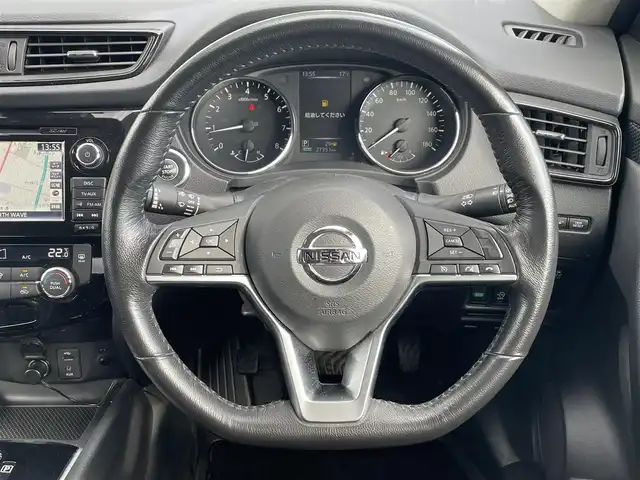 日産 エクストレイル 20X 道央・札幌 2018(平30)年 2.8万km ブリリアントホワイトパール ・４WD/・ワンオーナー/・衝突軽減ブレーキ/・純正SDナビ/　CD＆BT＆AUX＆TV/・全方位カメラ/・バックカメラ/・フロントカメラ/・サイドカメラ/・デジタルインナーミラー/・コーナーセンサー/・レーンキープアシスト/・パーキングアシスト/・オートエアコン/・オートライト/・前方ドライブレコーダー/・前席シートヒーター/・ダウンヒルアシスト/・パワーバックドア/・アイドリングストップ/・ミラーヒーター/・社外AW＆冬タイヤ積込/　225/60/18 ５分山/・純正フロアマット/・ドアバイザー/・ウィンカーミラー/・フォグライト/・スペアキー