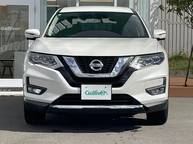 日産 エクストレイル 20X 道央・札幌 2018(平30)年 2.8万km ブリリアントホワイトパール ・４WD/・ワンオーナー/・衝突軽減ブレーキ/・純正SDナビ/　CD＆BT＆AUX＆TV/・全方位カメラ/・バックカメラ/・フロントカメラ/・サイドカメラ/・デジタルインナーミラー/・コーナーセンサー/・レーンキープアシスト/・パーキングアシスト/・オートエアコン/・オートライト/・前方ドライブレコーダー/・前席シートヒーター/・ダウンヒルアシスト/・パワーバックドア/・アイドリングストップ/・ミラーヒーター/・社外AW＆冬タイヤ積込/　225/60/18 ５分山/・純正フロアマット/・ドアバイザー/・ウィンカーミラー/・フォグライト/・スペアキー