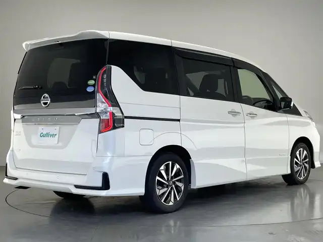 日産 セレナ ハイウェイスター V 愛知県 2019(令1)年 4.1万km ブリリアントホワイトパール 純正ナビ　後席モニター　禁煙車　全方位カメラ　セーフティパックＢ　プロパイロット　パーキングアシスト　ハンズフリー両側パワスラ　ＢＳＭ　電動パーキング　ＥＴＣ　コーナーセンサー　ＬＥＤライト　フォグ　純正16インチアルミホイール