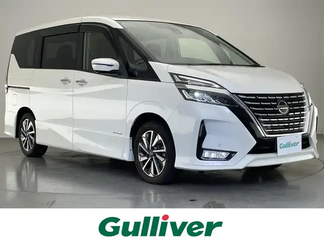 日産 セレナ ハイウェイスター V 愛知県 2019(令1)年 4.1万km ブリリアントホワイトパール 純正ナビ　後席モニター　禁煙車　全方位カメラ　セーフティパックＢ　プロパイロット　パーキングアシスト　ハンズフリー両側パワスラ　ＢＳＭ　電動パーキング　ＥＴＣ　コーナーセンサー　ＬＥＤライト　フォグ　純正16インチアルミホイール