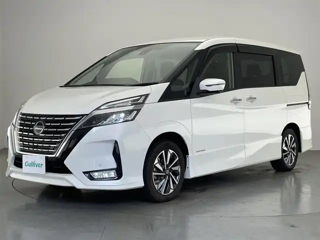 日産 セレナ ハイウェイスター V 愛知県 2019(令1)年 4.1万km ブリリアントホワイトパール 純正ナビ　後席モニター　禁煙車　全方位カメラ　セーフティパックＢ　プロパイロット　パーキングアシスト　ハンズフリー両側パワスラ　ＢＳＭ　電動パーキング　ＥＴＣ　コーナーセンサー　ＬＥＤライト　フォグ　純正16インチアルミホイール