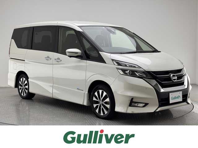 日産 セレナ ハイウェイスター Vセレクション 兵庫県 2018(平30)年 7.2万km ブリリアントホワイトパール 社外メモリナビ(MDV-D706BTW)/フルセグ CD DVD MSV BT/社外フリップダウンモニター/プロパイロット/レーダークルーズコントロール/エマージェンシーブレーキ/LKA/パーキングアシスト/ソナー/アラウンドビューモニター/インテリジェントルームミラー/ドライブレコーダー/ETC/両側パワースライドドア/LEDヘッドライト/オートライト/スマートキー/スペアキー