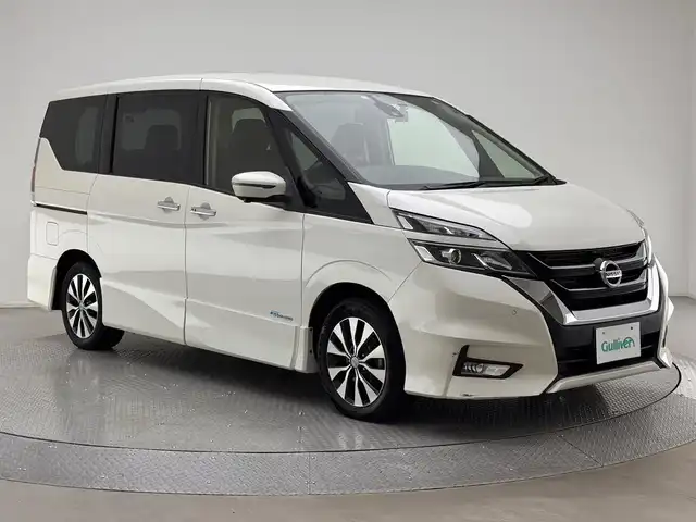 日産 セレナ ハイウェイスター Vセレクション 兵庫県 2018(平30)年 7.2万km ブリリアントホワイトパール 社外メモリナビ(MDV-D706BTW)/フルセグ CD DVD MSV BT/社外フリップダウンモニター/プロパイロット/レーダークルーズコントロール/エマージェンシーブレーキ/LKA/パーキングアシスト/ソナー/アラウンドビューモニター/インテリジェントルームミラー/ドライブレコーダー/ETC/両側パワースライドドア/LEDヘッドライト/オートライト/スマートキー/スペアキー