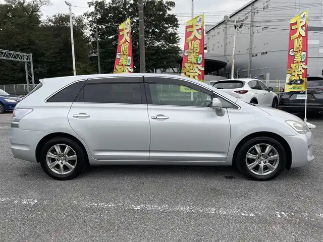 トヨタ マークＸ ジオ 240G 千葉県 2012(平24)年 7.7万km シルバーM 純正SDナビ【NSZT-W61G】/・CD/DVD/MSV/Bluetooth/フルセグ/バックカメラ/スマートキー/前席パワーシート/純正キセノンヘッドライト/フォグランプ/本革巻きステアリング/木目調パネル/純正16インチアルミホイール/ドアバイザー/サイド＆カーテンエアバッグ/ETC/新車時保証書＆取扱説明書