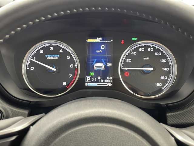 スバル フォレスター ハイブリッド 千葉県 2021(令3)年 1.9万km クリスタルブラックシリカ 衝突軽減ブレーキ/クルーズコントロール/ブラインドスポットモニター/シートヒーター/純正ナビ/（フルセグ/Bluetooth/FM/AM/ipod）/ドライブレコーダー/ハーフレザーシート/LEDヘッドライト/電動格納ミラー/パワーリアゲート/パドルシフト/ETC