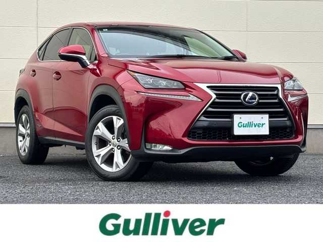 レクサス ＮＸ 300h バージョンL 茨城県 2016(平28)年 7.8万km レッドマイカクリスタルシャイン 純正ナビ/　(AM/FM/フルセグTV/Bluetooth/CD/DVD)/ドライブモードセレクト/パドルシフト/ドライブレコーダー/クルーズコントロール/オートホールド/電動リアゲート/ハンドルヒーター/シートヒーター/本革シート/純正フロアマット/純正アルミホイール/三眼LEDライト/衝突軽減防止装置/ETC/シートベンチレーション/スマートエントリー