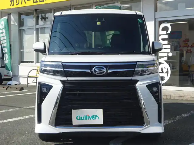 ダイハツ タント カスタム RS 静岡県 2022(令4)年 1.7万km シャイニングホワイトパール 禁煙車/取説・保証書/スマートアシスト3/アルパインディスプレイオーディオ/電子パーキング/両側パワースライドドア/前後コーナーセンサー/前席シートヒーター/ハーフレザーシート/LEDヘッドライト/ターボ付/バックカメラ/プッシュスタート/アイドリングストップ/オートライト/純正15インチAW/純正マット/ETC