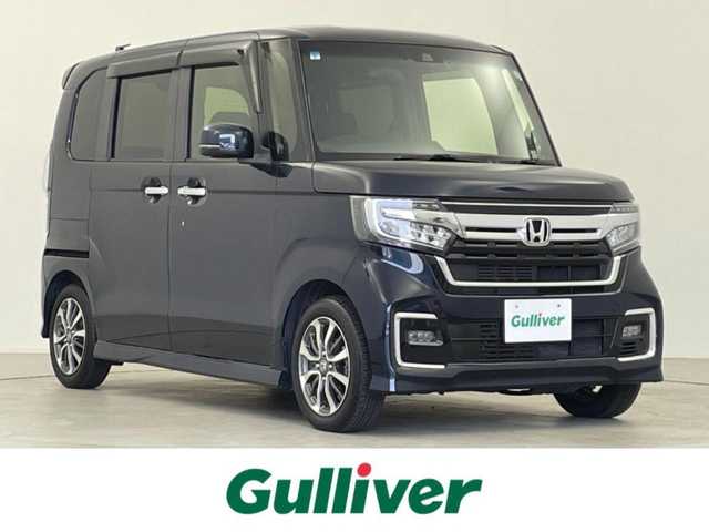 ホンダ Ｎ ＢＯＸ カスタム L 千葉県 2021(令3)年 2.4万km ミッドナイトブルービームM ホンダセンシング/・衝突軽減ブレーキ/・レーンキープアシスト/・アダプティブクルーズコントロール/・先行車発進お知らせ機能/・標識認識機能/・コーナーセンサー/純正7インチメモリナビ/CD DVD MSV BT フルセグ/バックカメラ/片側パワースライドドア/LEDオートライト/前席シートヒーター/純正14インチアルミホイール/ヘッドライトレベライザー/ステアリングスイッチ/純正フロアマット/ドアバイザー/スマートキー×2/プッシュスタート/ビルトインETC