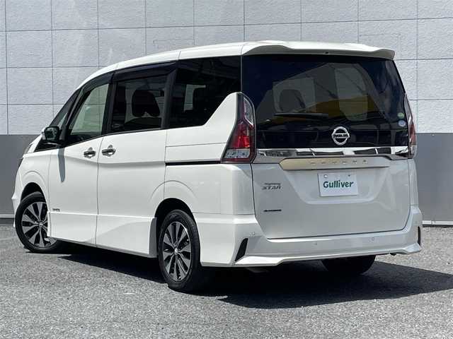 日産 セレナ ハイウェイスターVセレクションⅡ 東京都 2018(平30)年 8.6万km ブリリアントホワイトパール 社外フローティングナビ/プロパイロット/衝突軽減ブレーキ/車線逸脱防止支援システム/アラウンドビューモニター/インテリジェントルームミラー/踏み間違い衝突防止アシスト/パーキングアシスト/社外フリップダウンモニター/両側パワースライドドア/前後ドライブレコーダー/純正16インチアルミホイール/コーナーセンサー/LEDヘッドライト/オートライト/オートマチックハイビーム/エンジンスタートボタン/パワーステアリング/パワーウィンドウ/パーキングアシスト/アイドリングストップ/スマートキー/スペアキー１本/オートエアコン/ETC/USB/三列シート/ウォークスルー/ABS/横滑り防止装置/W+サイドエアバック