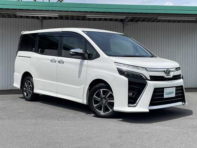 トヨタ ヴォクシー ZS 煌Ⅱ 長野県 2019(令1)年 6.5万km ホワイトパールクリスタルシャイン 4WD/純正10インチメモリーナビ/ CD/DVD/SD/Bluetooth/フルセグTV/バックカメラ/両側パワースライドドア/トヨタセーフティセンス/・レーンキープアシスト/・プリクラッシュセーフティ/・ハイビームアシスト/ETC/カーメイトエンジンスターター/純正16インチアルミ/LEDオートヘッドライト