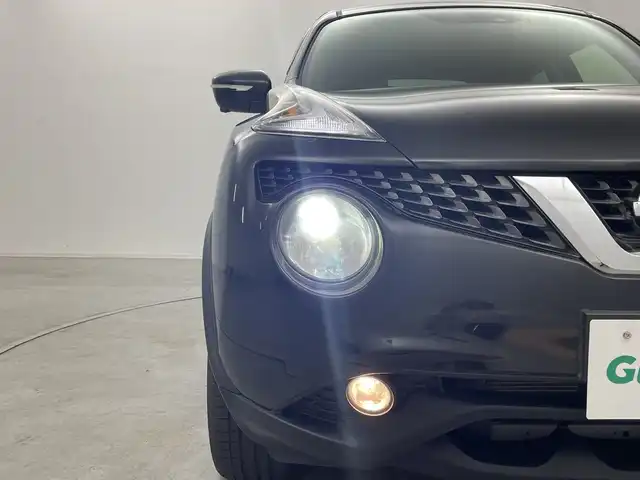 日産 ジューク 15RX Vセレクション 群馬県 2016(平28)年 3.5万km スーパーブラック 純正７型ナビ　全周囲カメラ　純正ドライブレコーダー　純正ＥＴＣ　衝突被害軽減ブレーキ　レーンアシスト　ステアリングスイッチ　プッシュスタート　アイドリングストップ　スマートキー　革巻ステアリング　禁煙